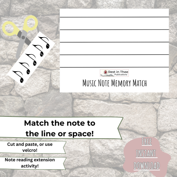 Music Note Worksheet Woo Commerce Shop Image with banners tet and description