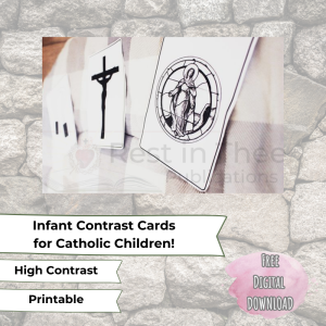 Catholic Infant Contrast Cards Woo Commerce Icon