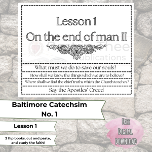 Free Baltimore Catechsim Printable Cut and Paste Activity Icon