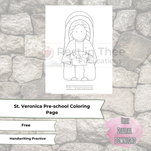 St. Veronica Nursery Shop Icon Coloring Page