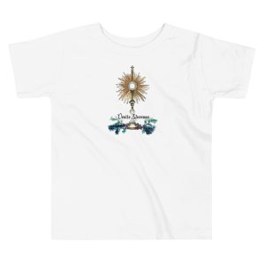 Eucharistic Christmas Venite Adoremus  Toddler Short Sleeve Tee