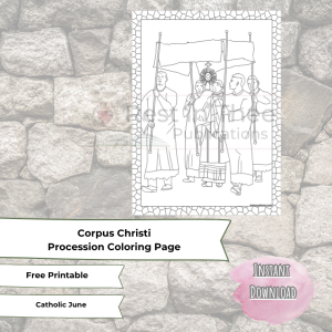 Corpus Christi Procession Coloring Page