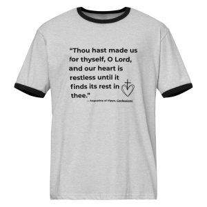 St. Augustine Restless Heart Quote T Shirt